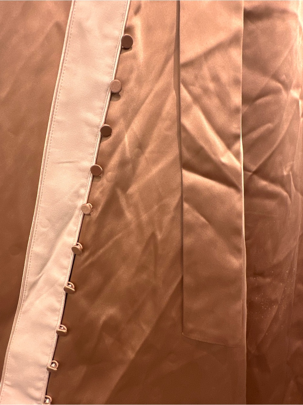 Jonathan Simkhai Copper Satin Long Robe - Picture 5 of 7